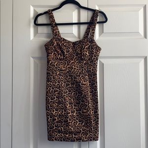 Zara cheetah mini dress